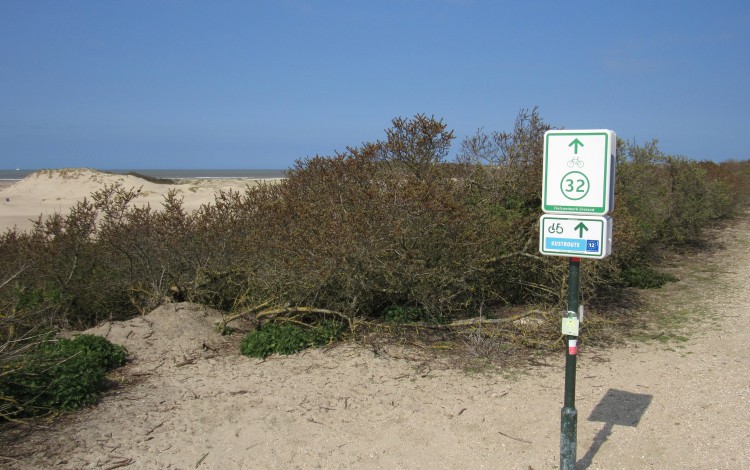 Fietsknooppunt 32 op het duin 2021