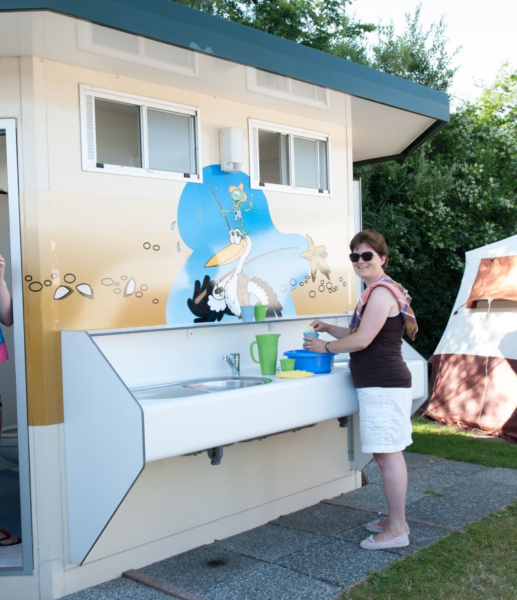 Kamperen met prive sanitair